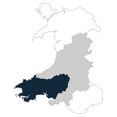 Map of the Western Division of the Fire Service.