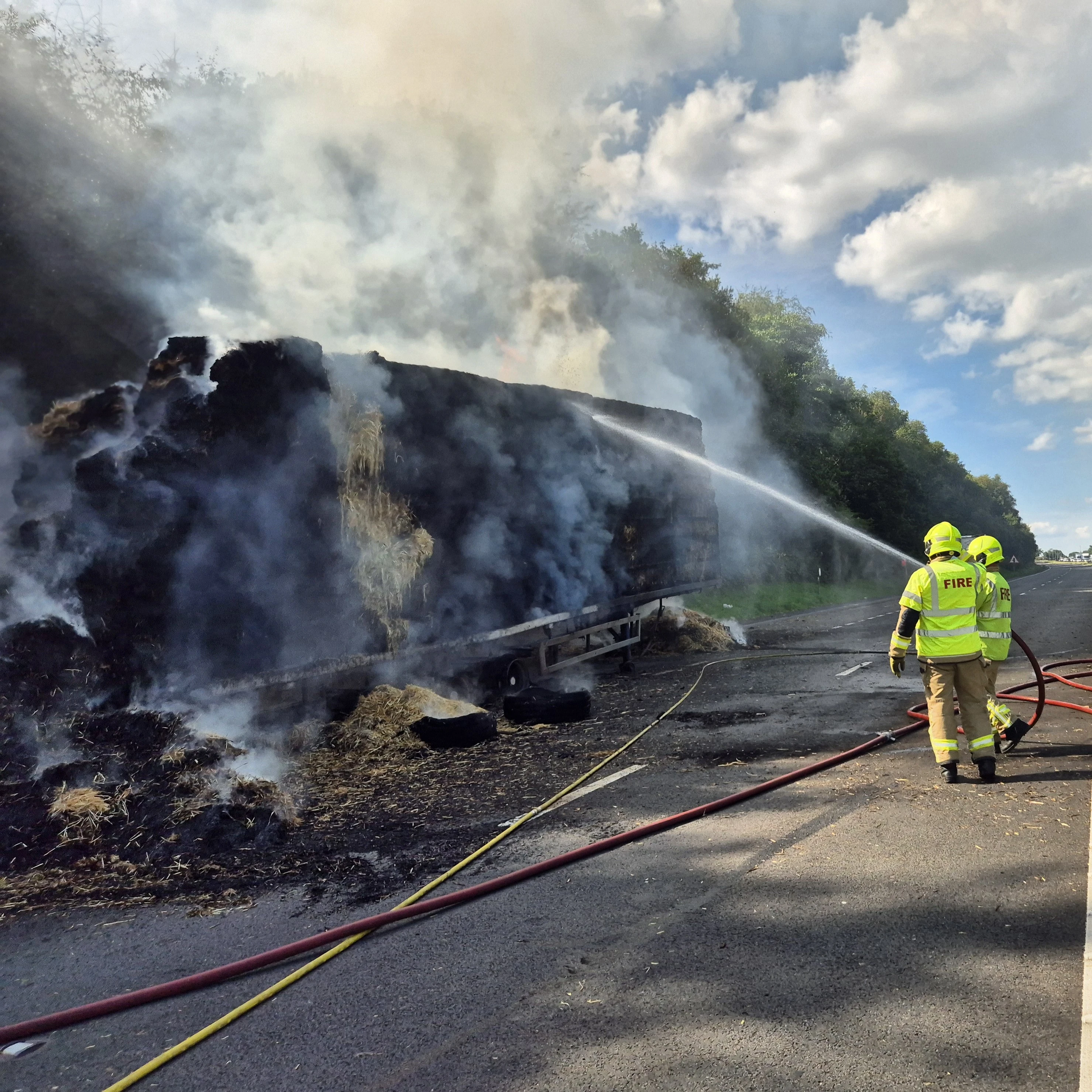 A48 Hay Lorry Fire 06