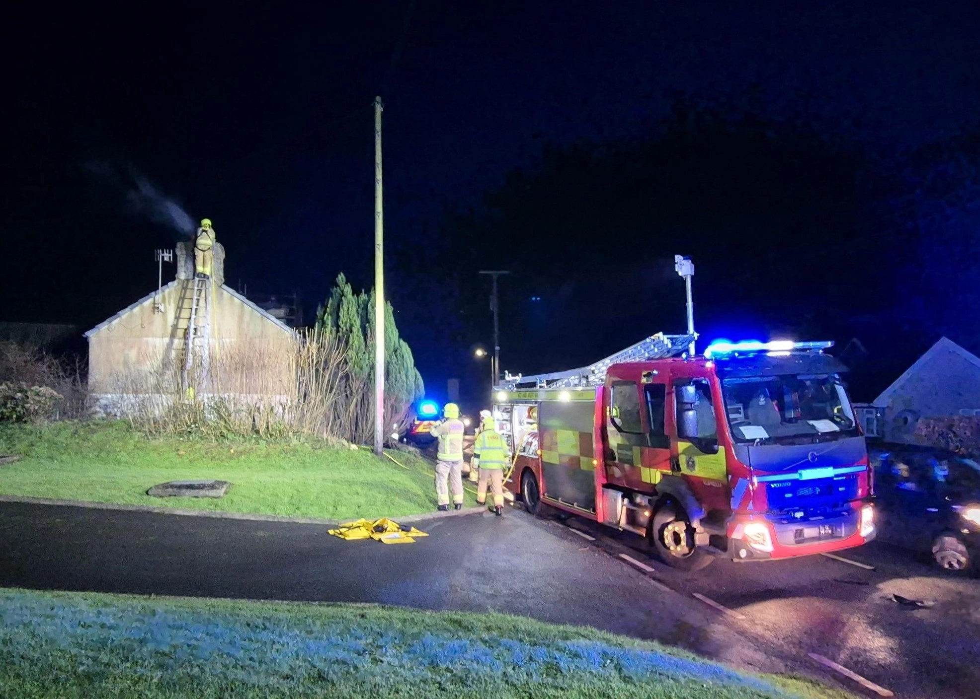 Trimsaran Road Chimney Fire 03
