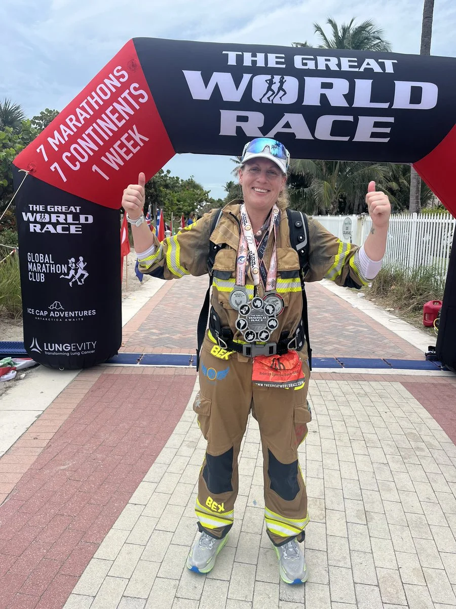 Firefighter Rebecca Openshaw-Rowe, The Great World Race