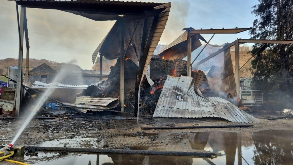 Oswestry Barn Fire 01