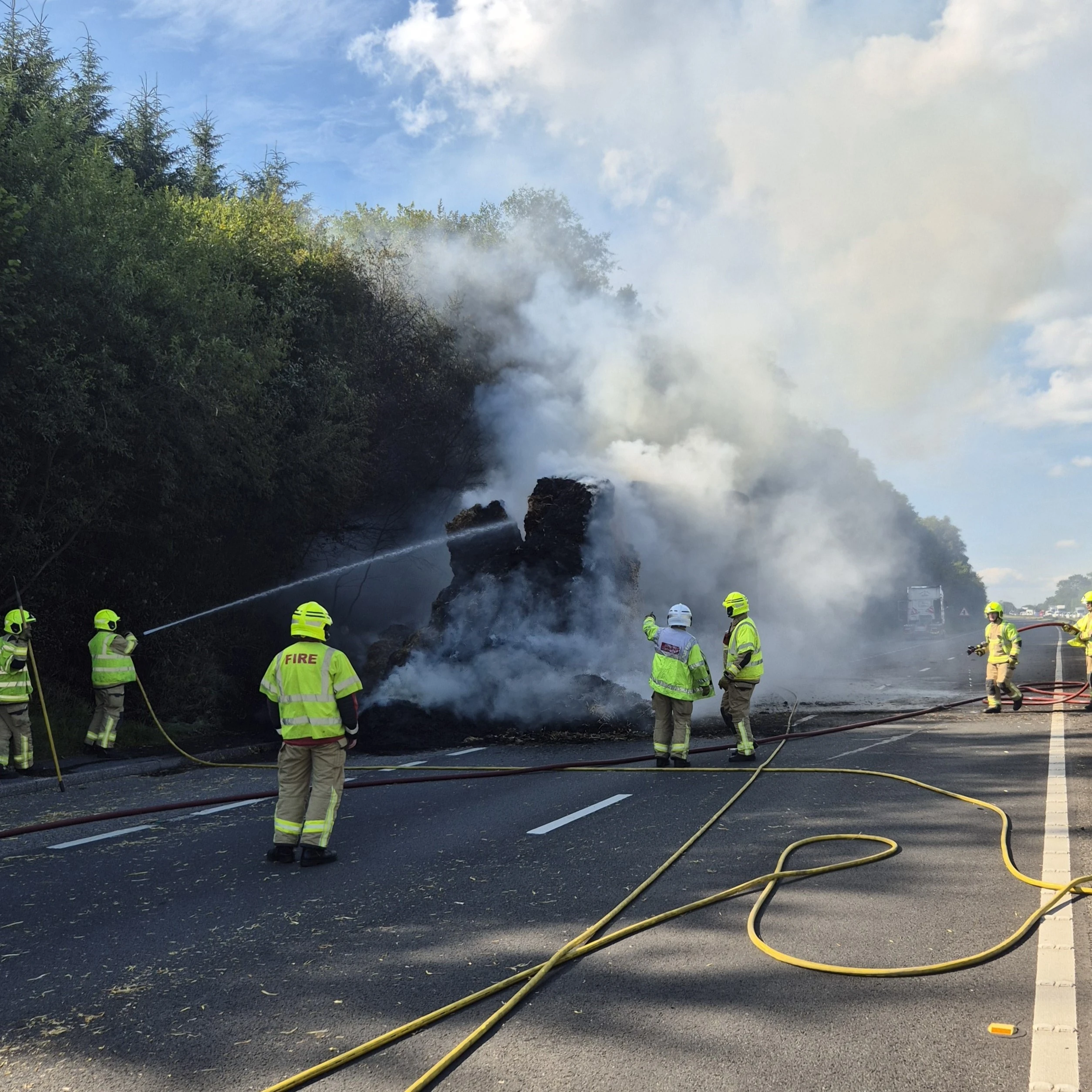 A48 Hay Lorry Fire 04