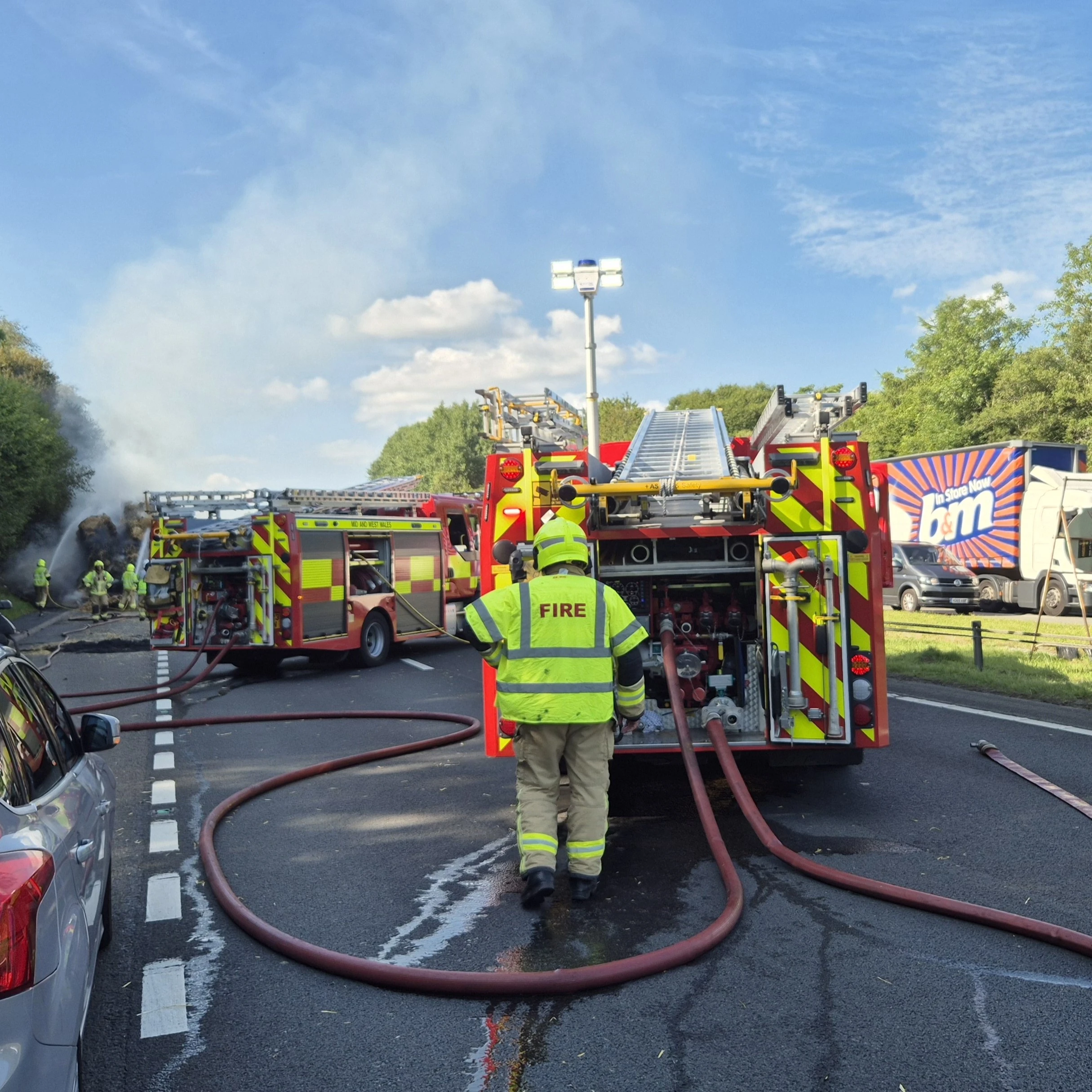 A48 Hay Lorry Fire 05