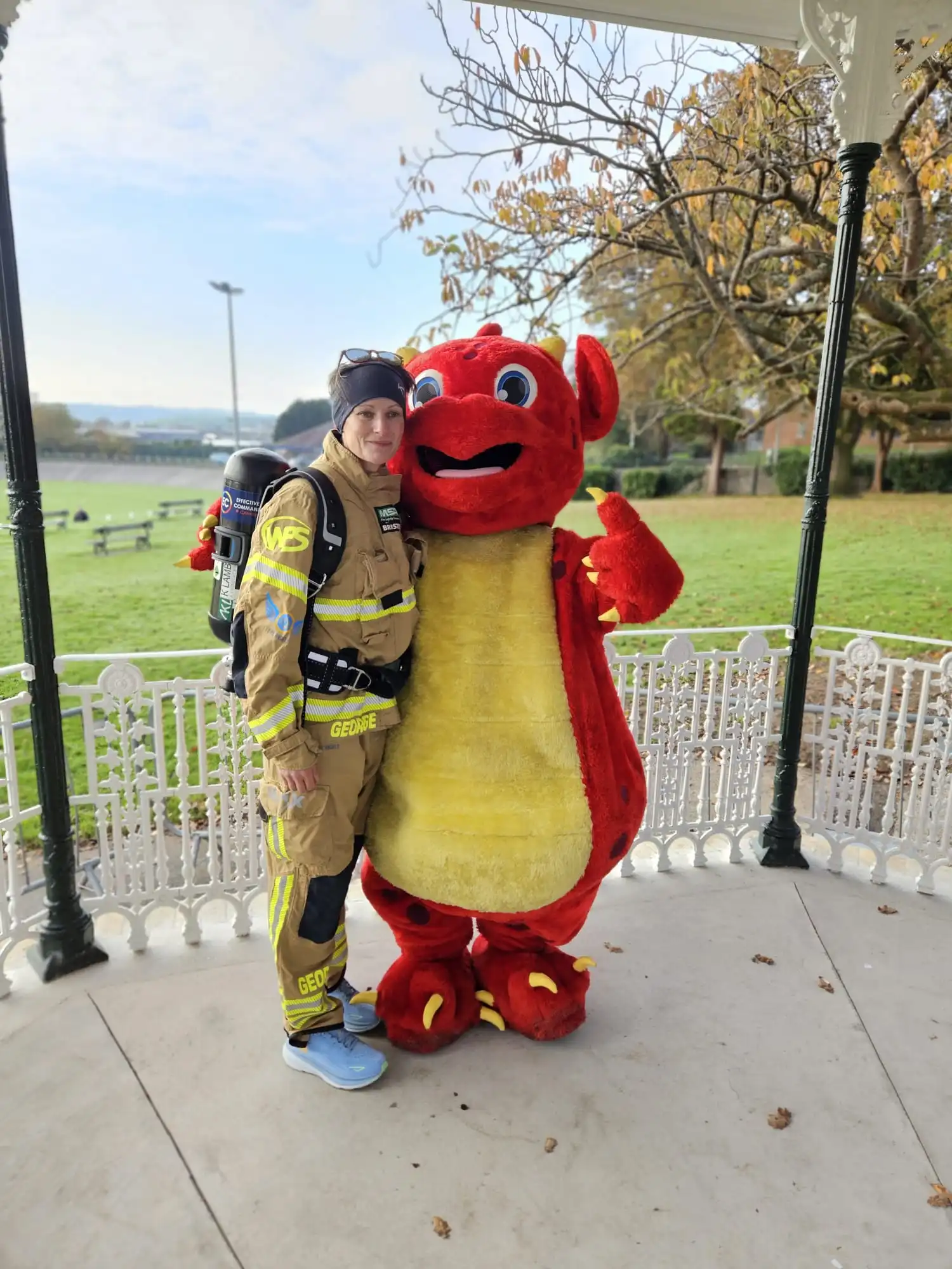Firefighter Georgina Gilbert, The Great Counties Race